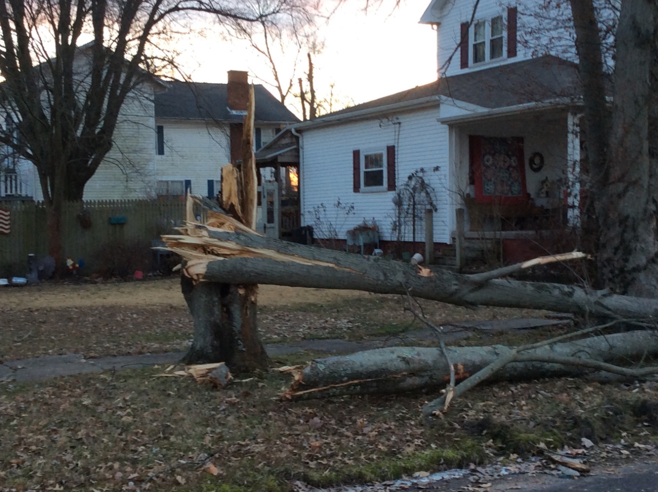 Photo of damage in Oakland City
