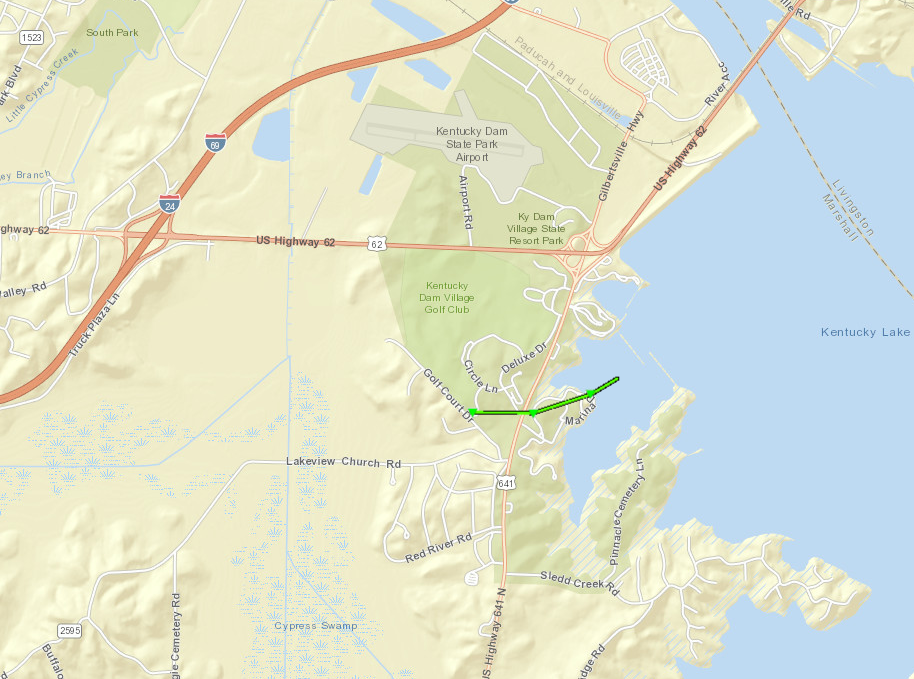 Track Map of Trigg County Tornado