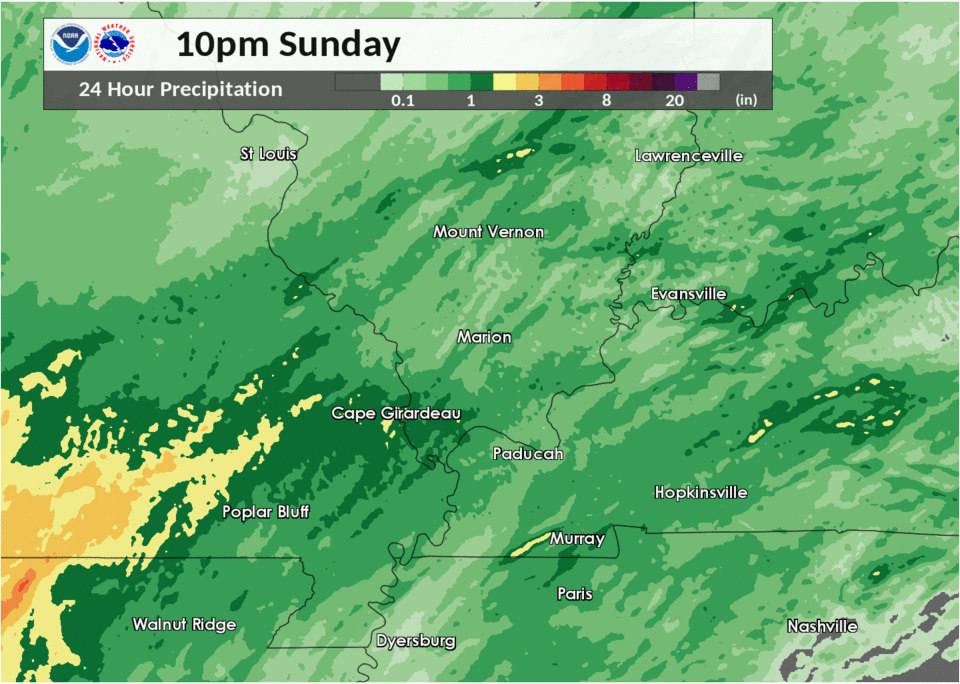 24-hour rainfall