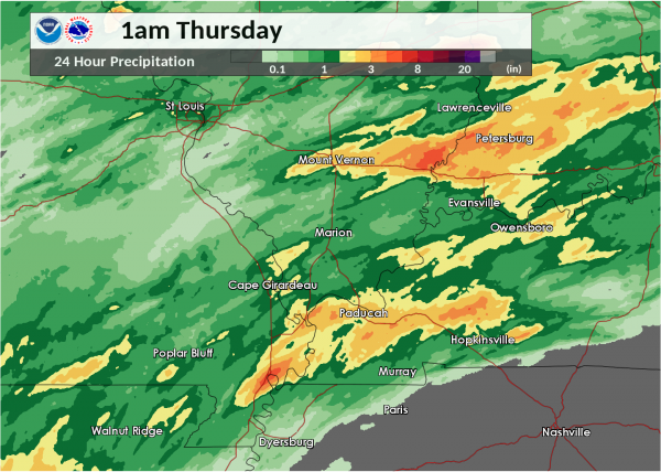 24-hour rainfall