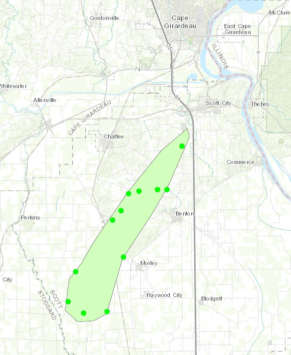 Scott County, MO wind event