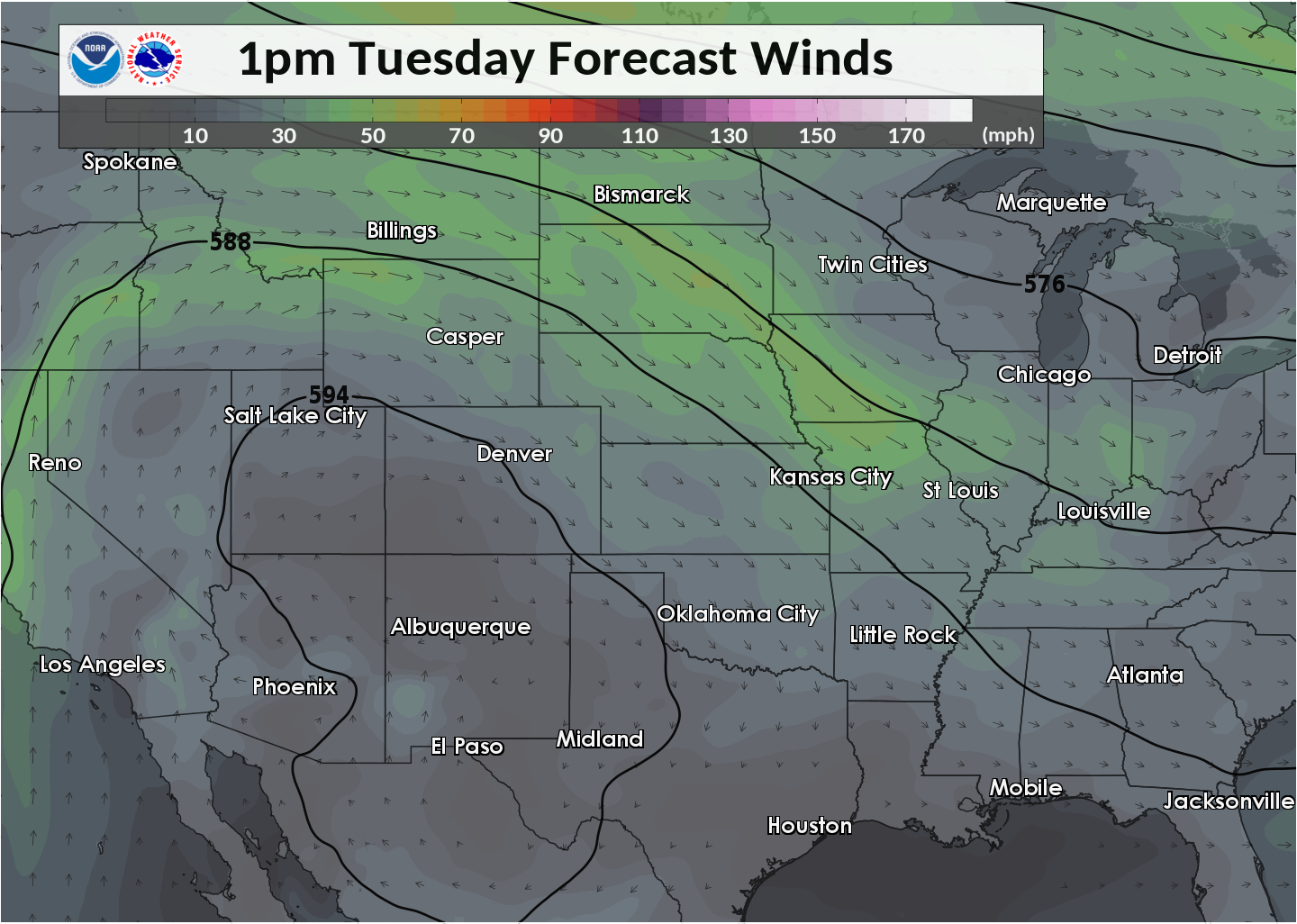 500 mb map