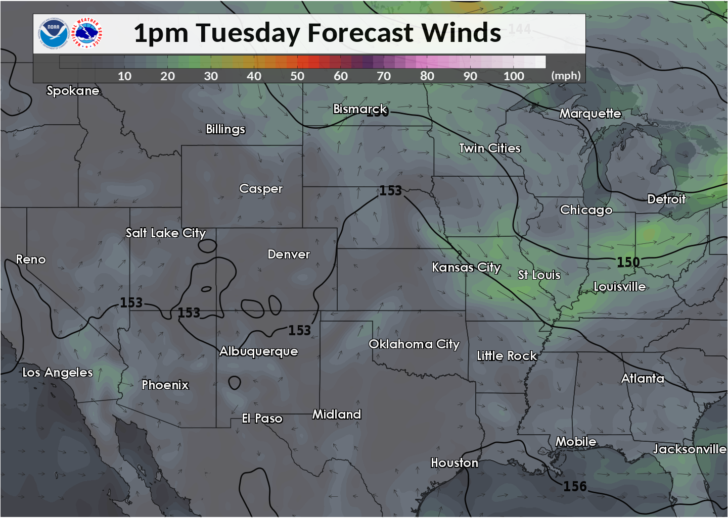 850 mb map