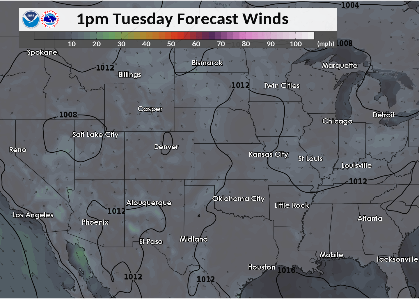 Surface map