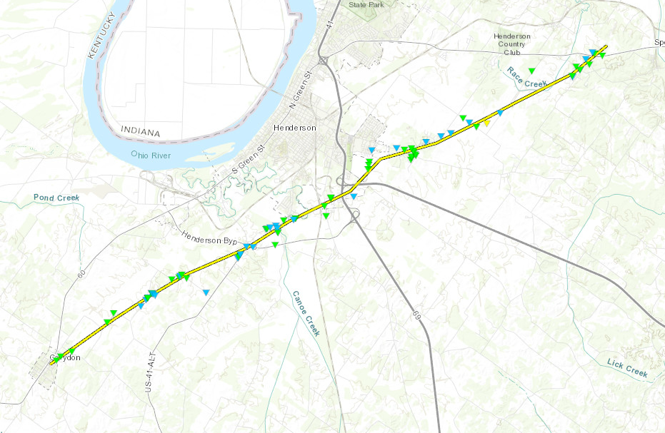 Track Map _ Henderson tornado