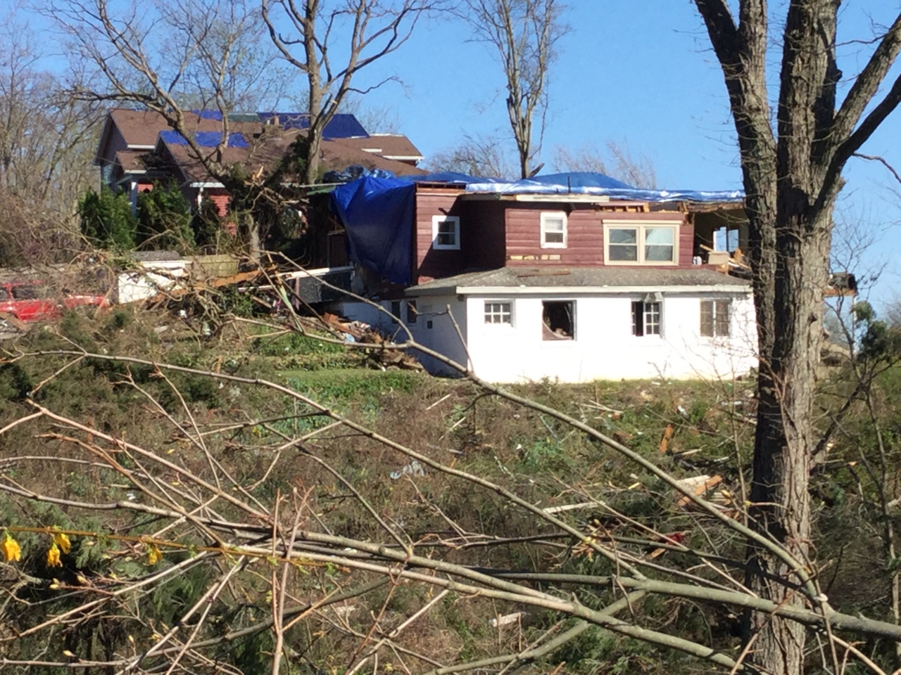 Photo of damage in Newburgh, IN