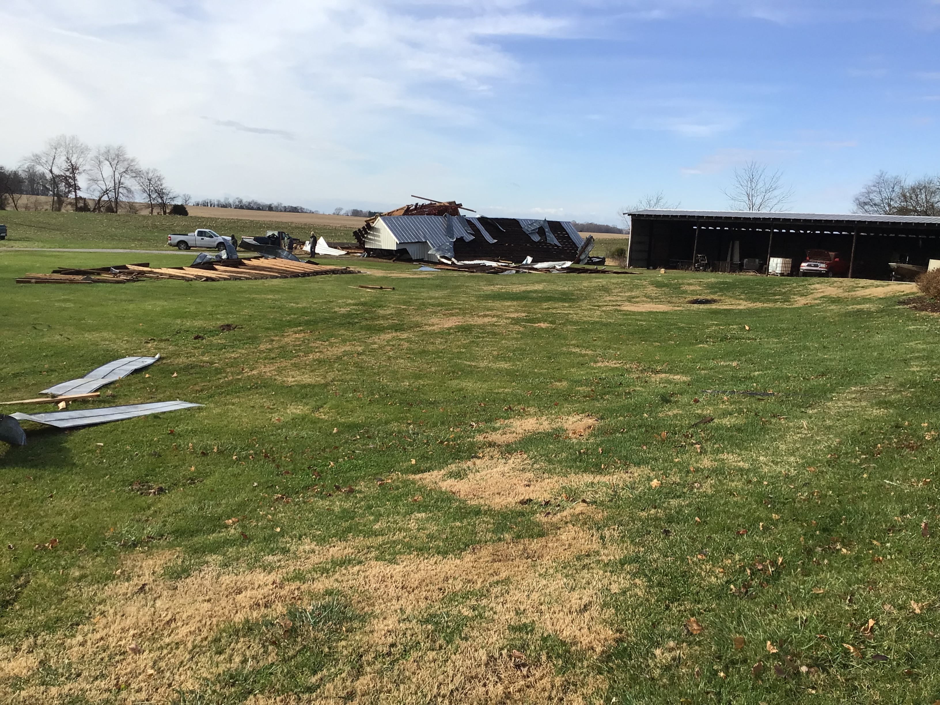 Photo of damage in Todd County, KY