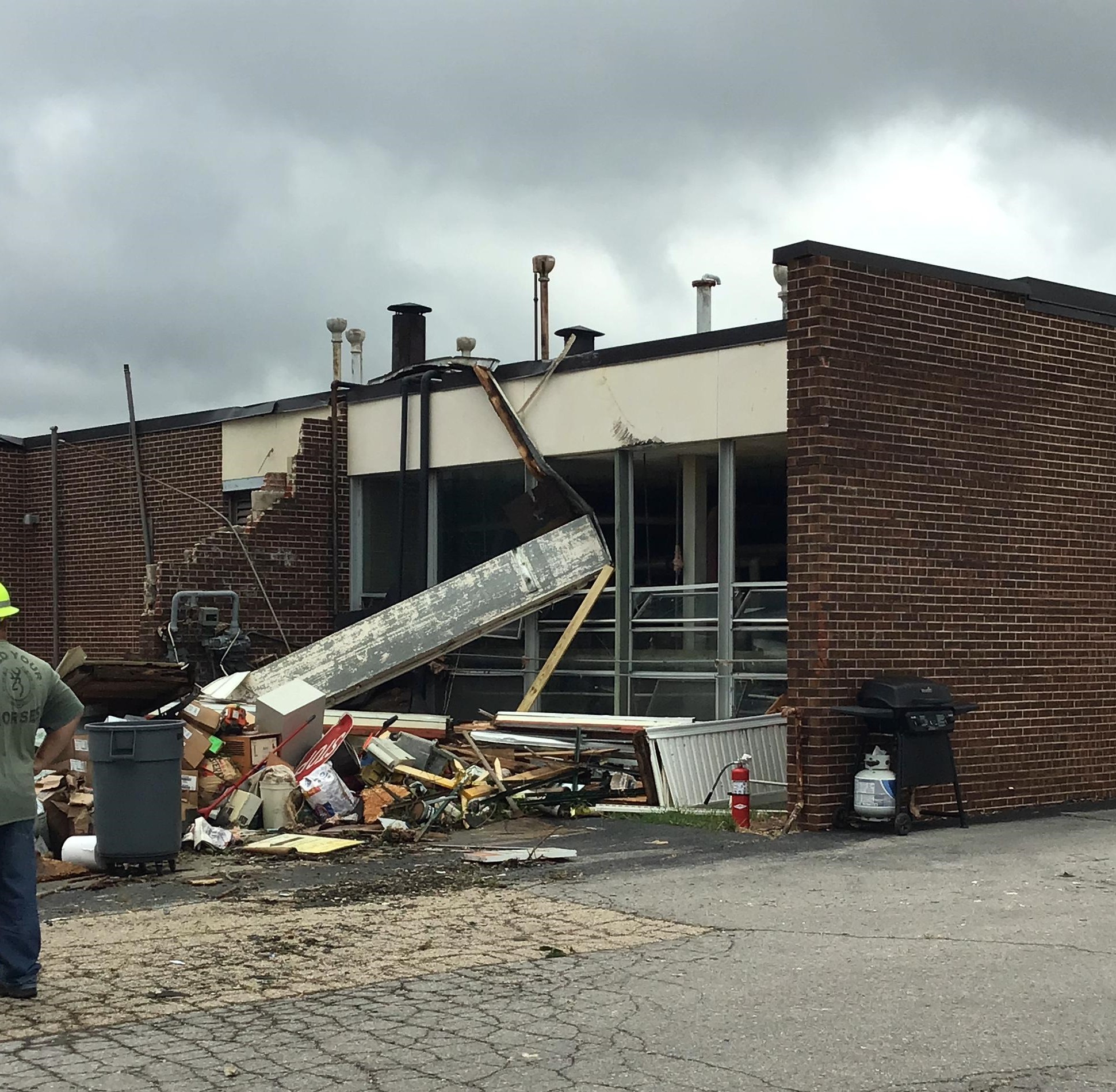 Photo of hospital damage