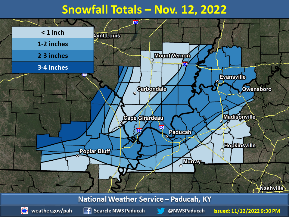 Snowfall map