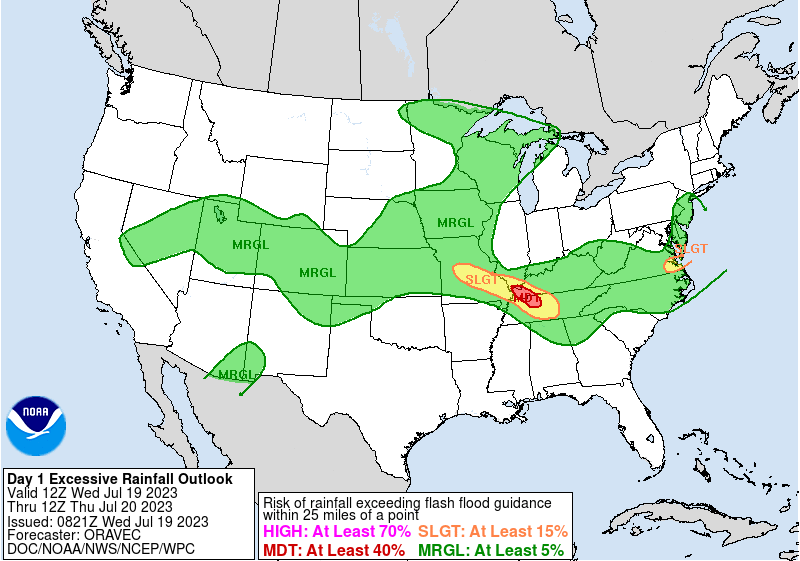 WPC Wed-Thu Day 1 Excessive Rainfall Outlook