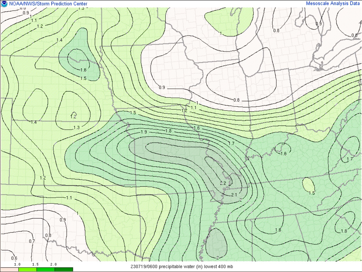 SPC PWAT 1am CDT July 19