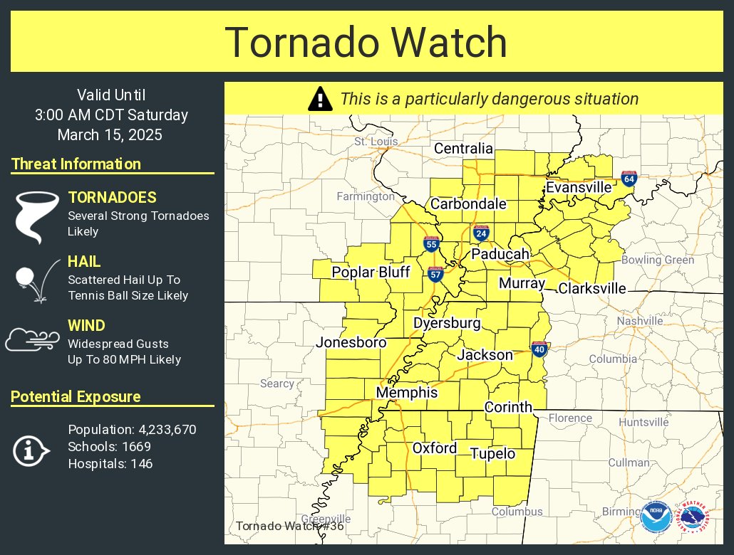 SPC Tornado Watch