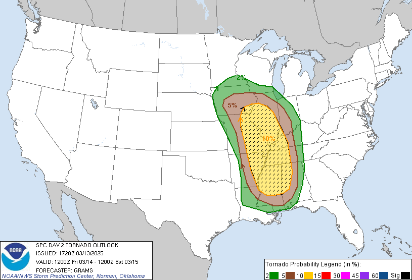 SPC Day 2 Probabilistic Outlook