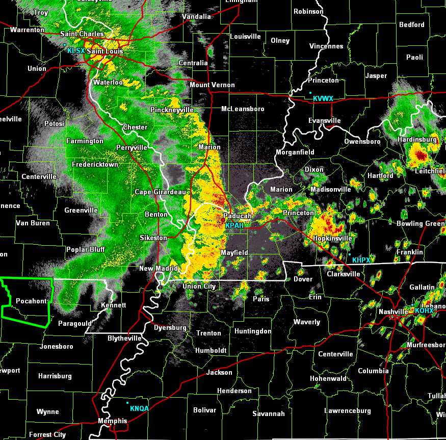 Base reflectivity at 1:41 P.M.