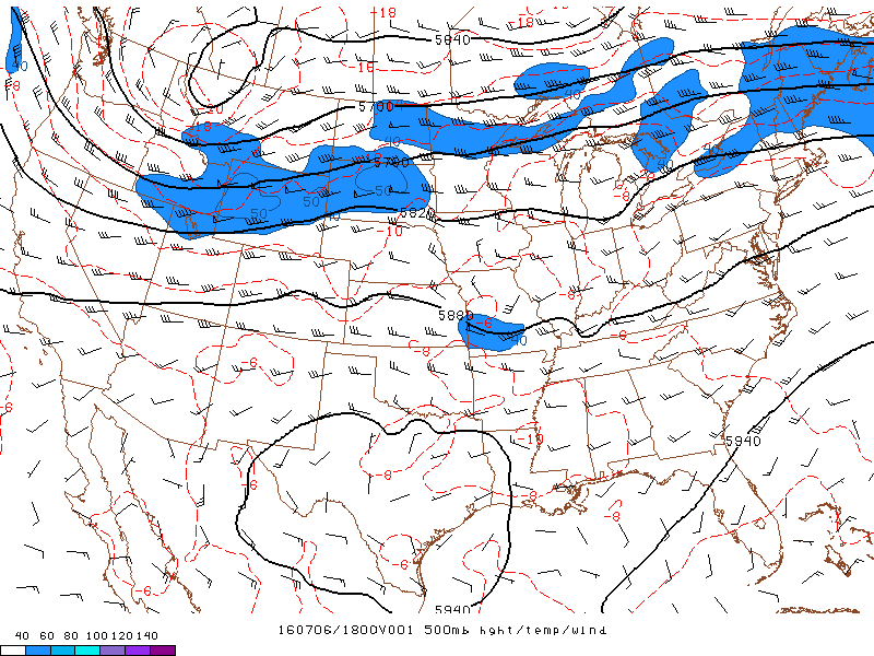 500 mb map at 18z
