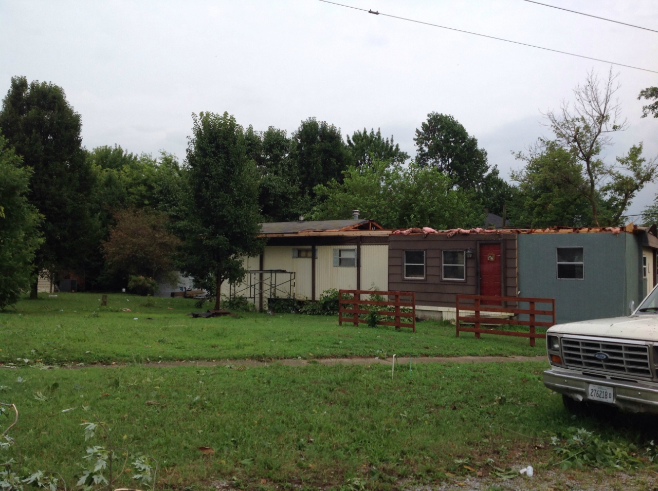 Damaged home 