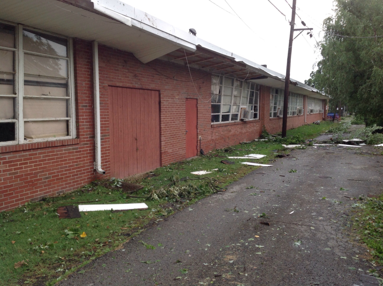 Damage at elementary school