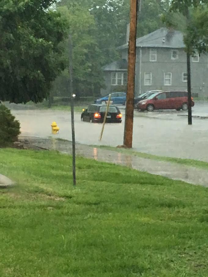 Photo of street flooding in Cape Girardeau