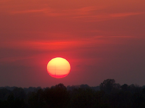 Photo of sunset near Richmond, KY in 2005