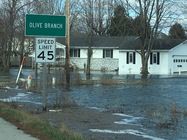 Photo of flooding in Olive Branch