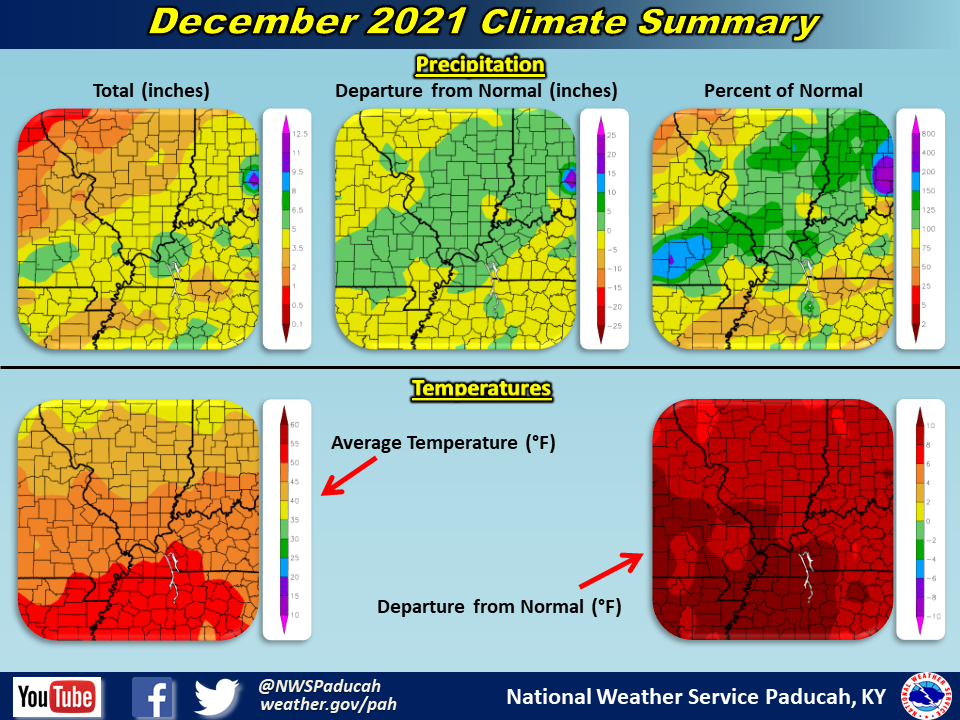 Maps of monthly precipitation, temperatures, and departures from normal