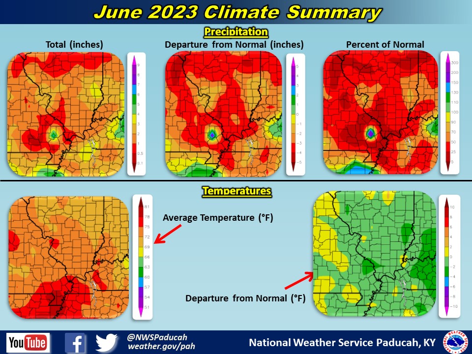 Map of monthly precipitation totals