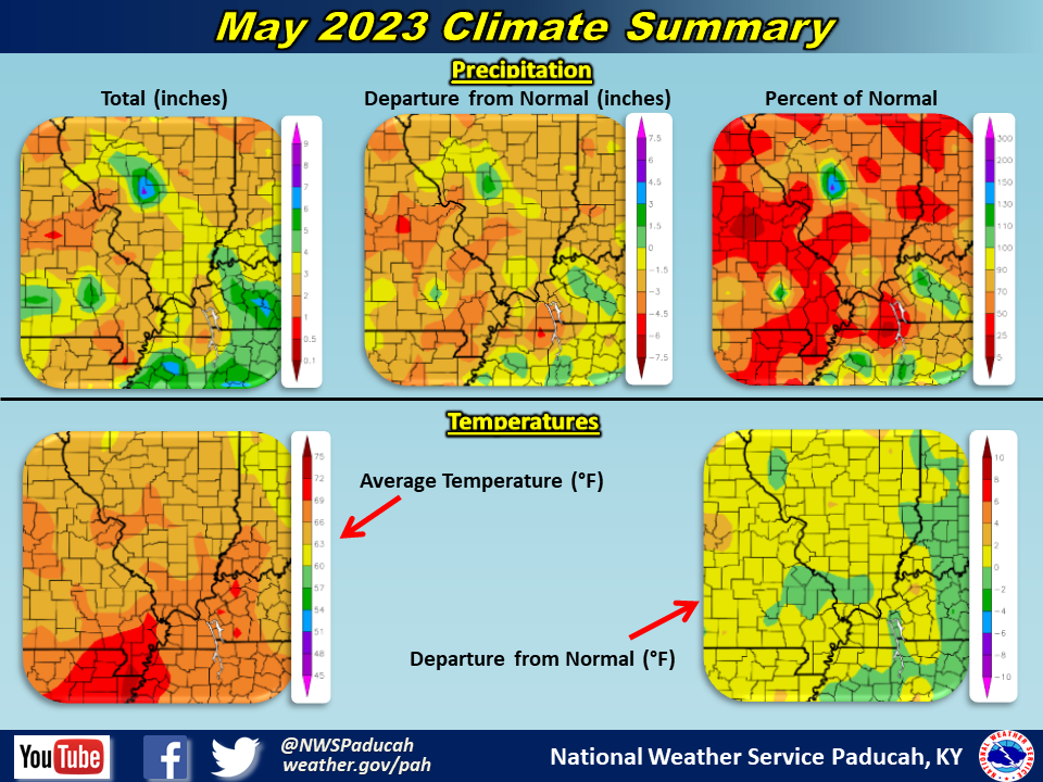 Map of monthly precipitation totals