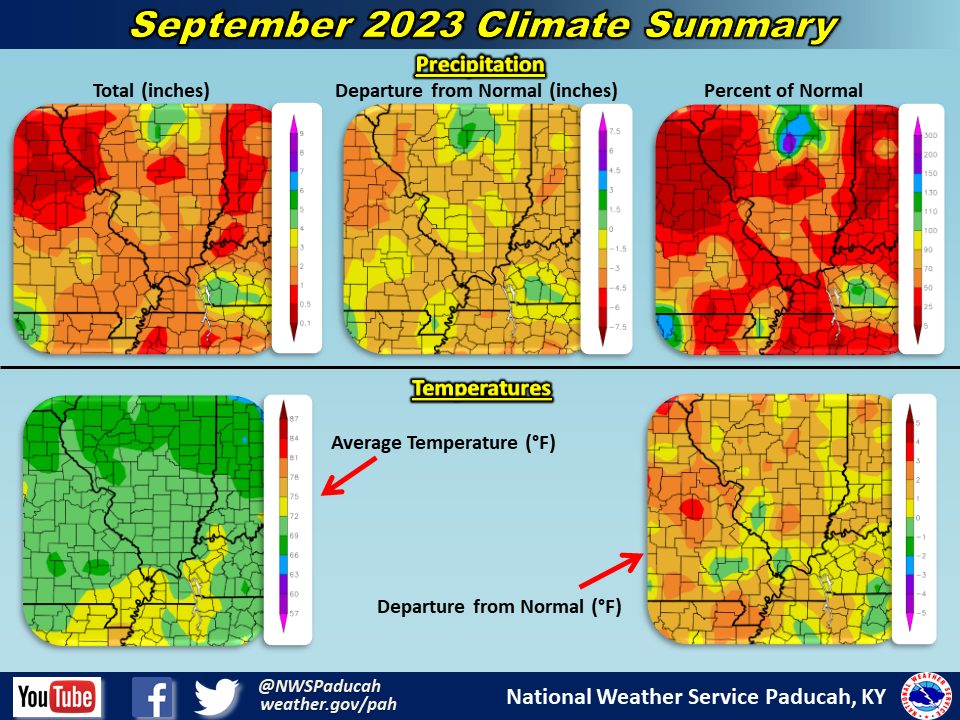 Map of monthly precipitation totals