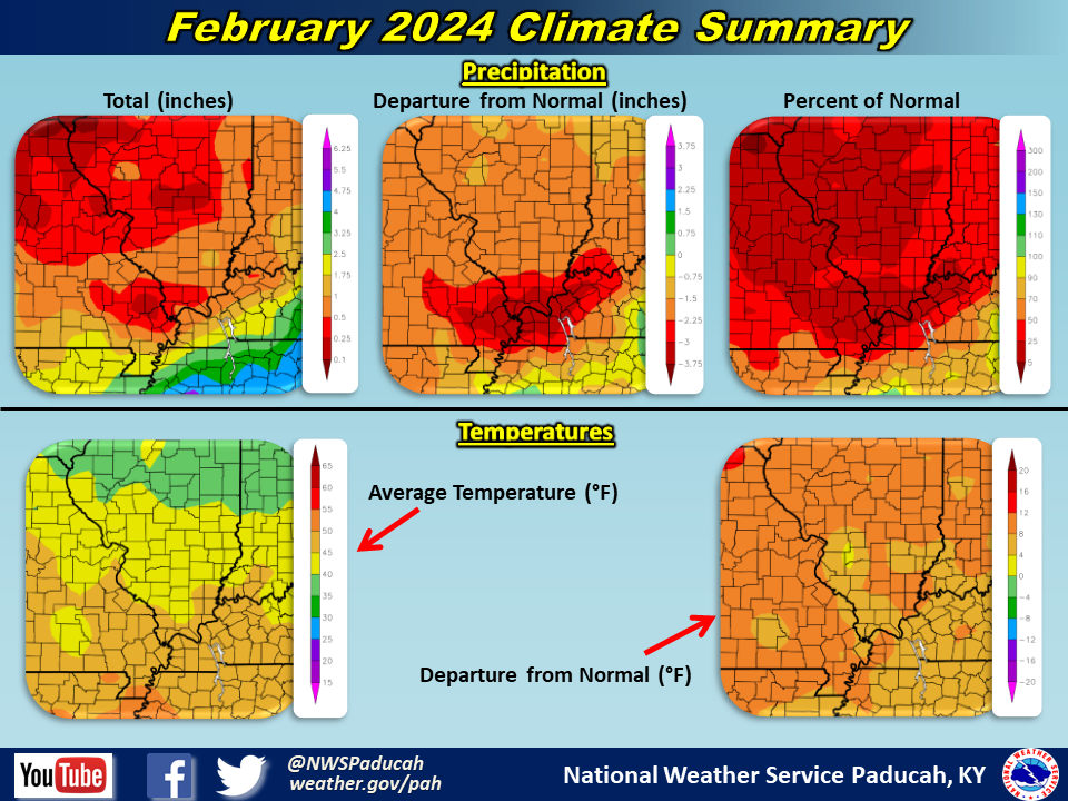Map of monthly precipitation totals
