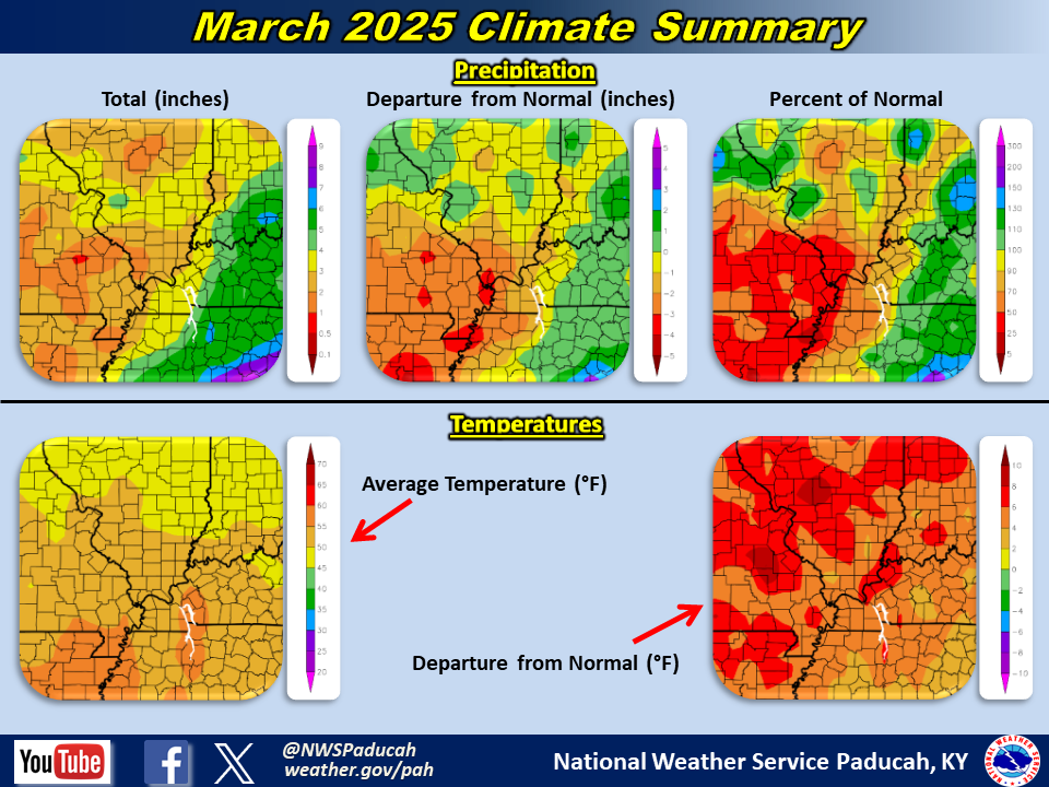 Map of monthly precipitation totals
