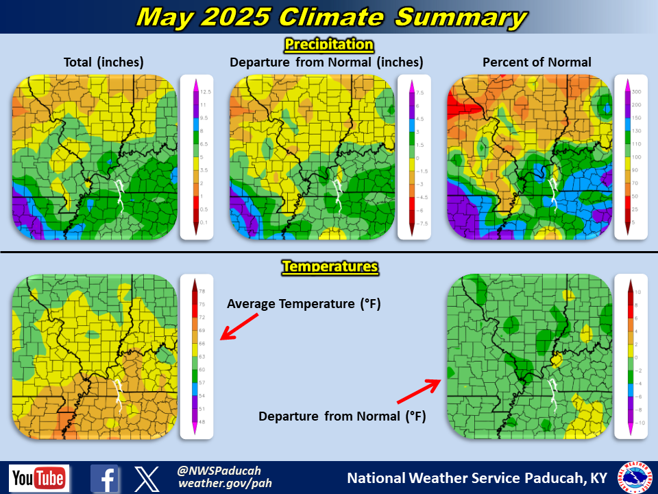Map of monthly precipitation totals