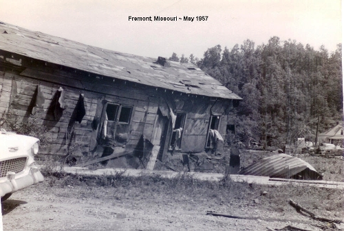 Tornado damage Fremont MO