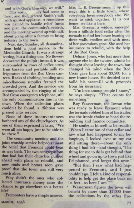 Tornado Town article