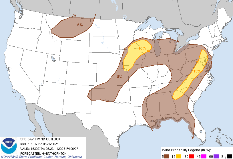 SPC Day 1 Tornado Outlook