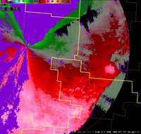 storm relative veloicty at 317am