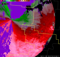 storm relative veloicty at 323am