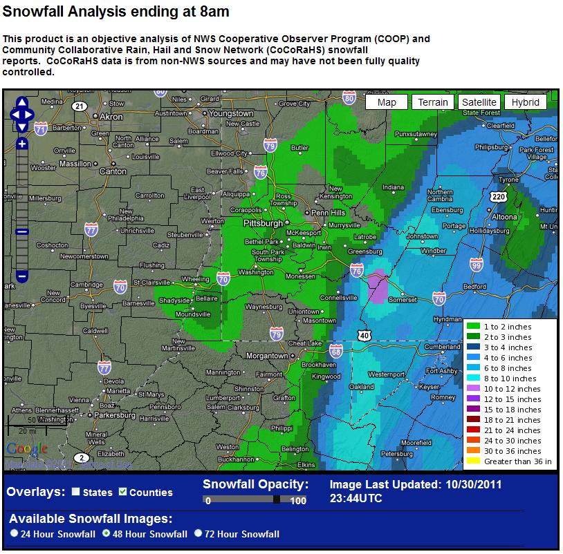 snowfall map