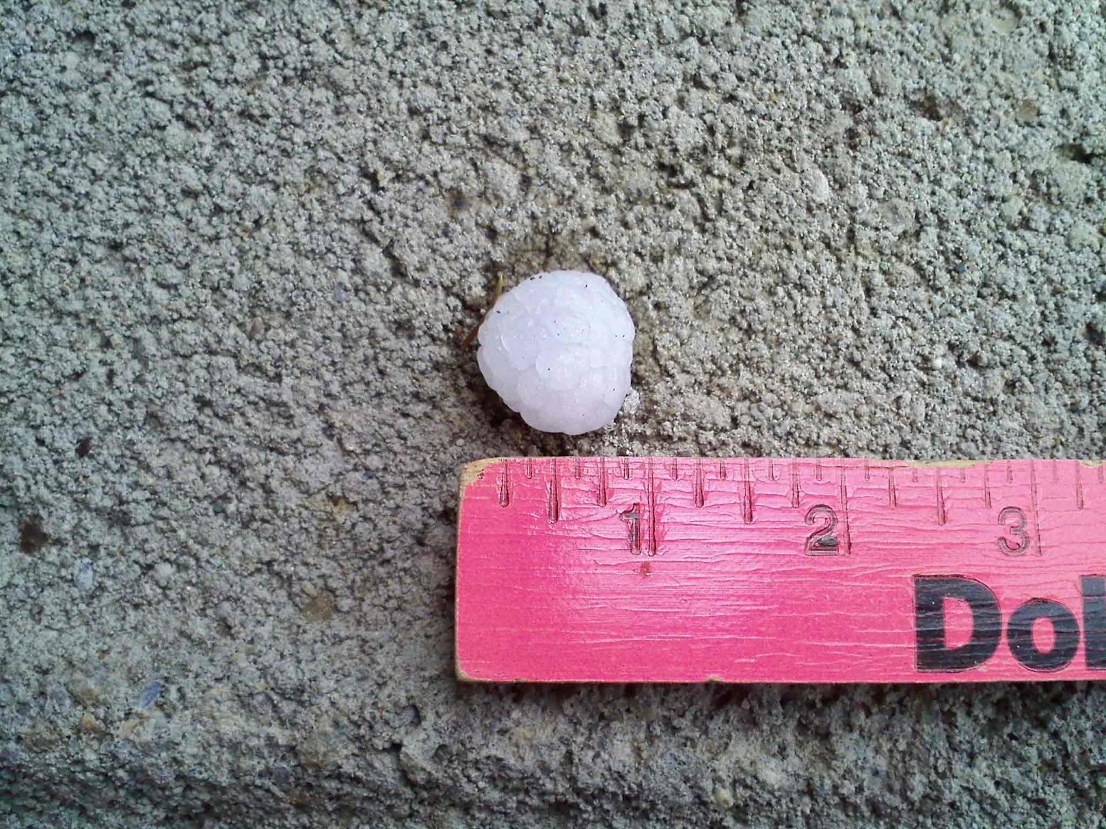 Hail in Pleasant Hills Photo Courtesy of Bob Kacinko