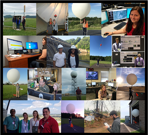 National Weather Service Student Volunteer Collage