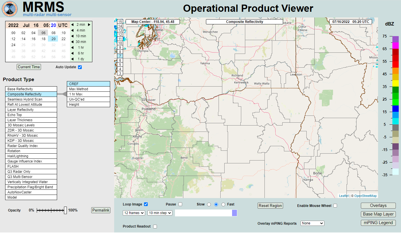 MRMS Radar Imagery