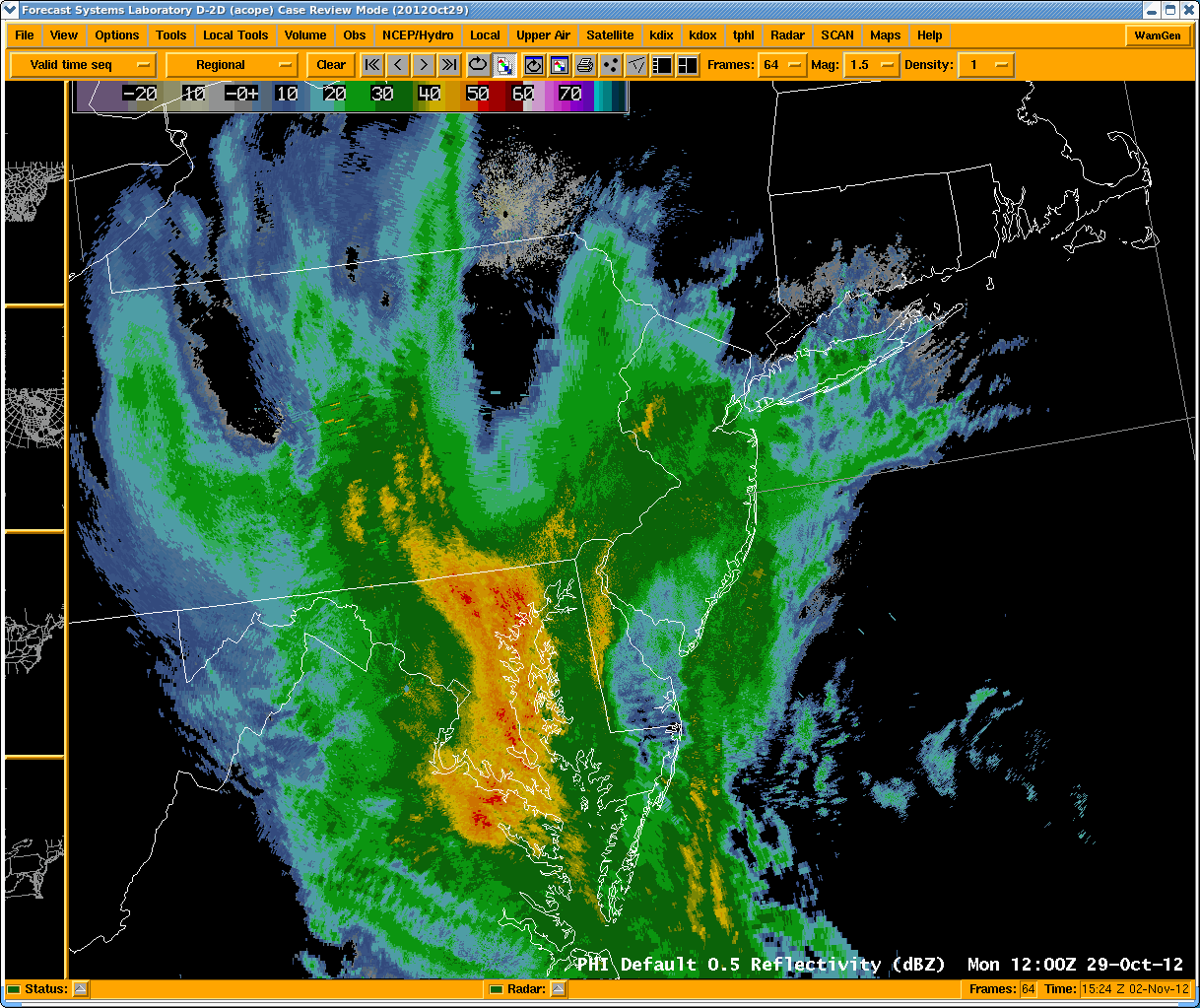 Radar Imagery Part 1, October 29, 2012