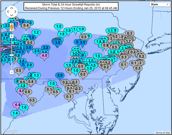 Latest snow report