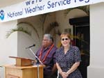 Leilua Mase Akapo and Delores Clark, NOAA Public Affairs 