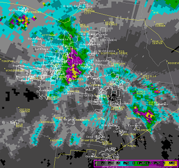 RADAR derived rainfall.