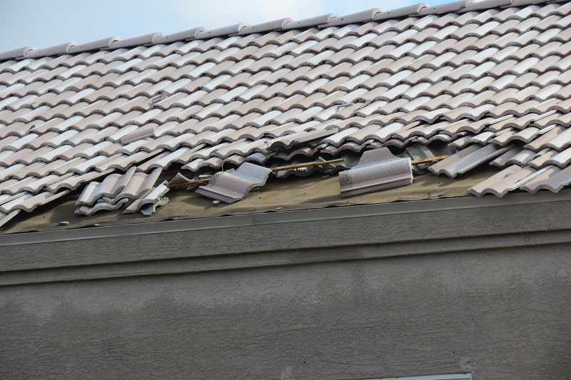 Roof Damage closeup