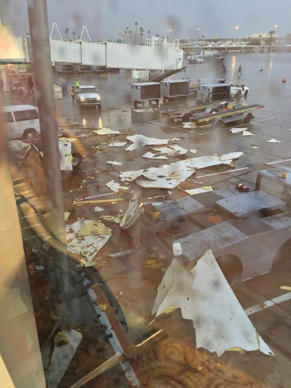 Sky Harbor Gate Damage