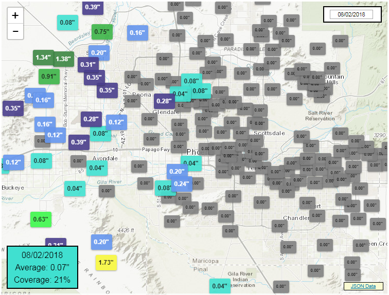 Preliminary Storm Report for 2 August 2018