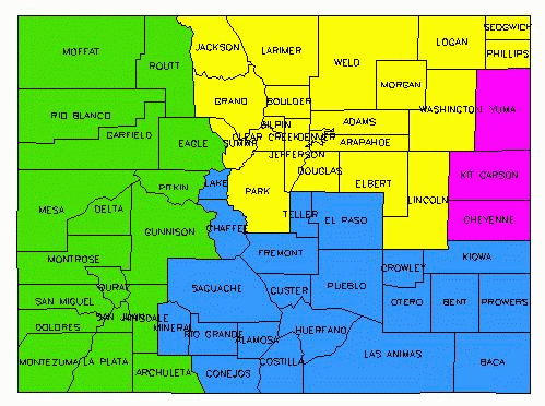 National Weather Service Pueblo Co Forecast Area Of Responsibility