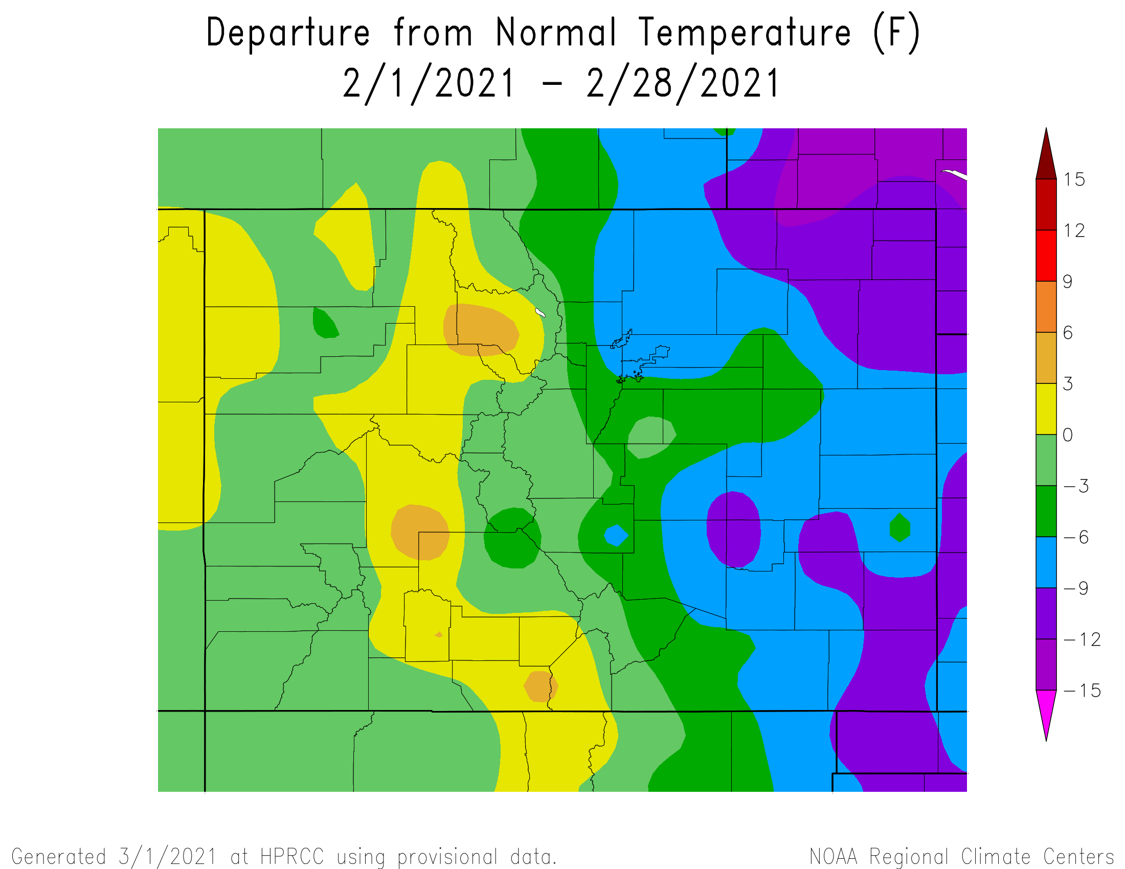 February Weather Review Across Southern Colorado