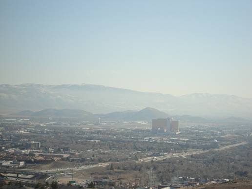 Reno-Tahoe Int'l Airport view from launch site